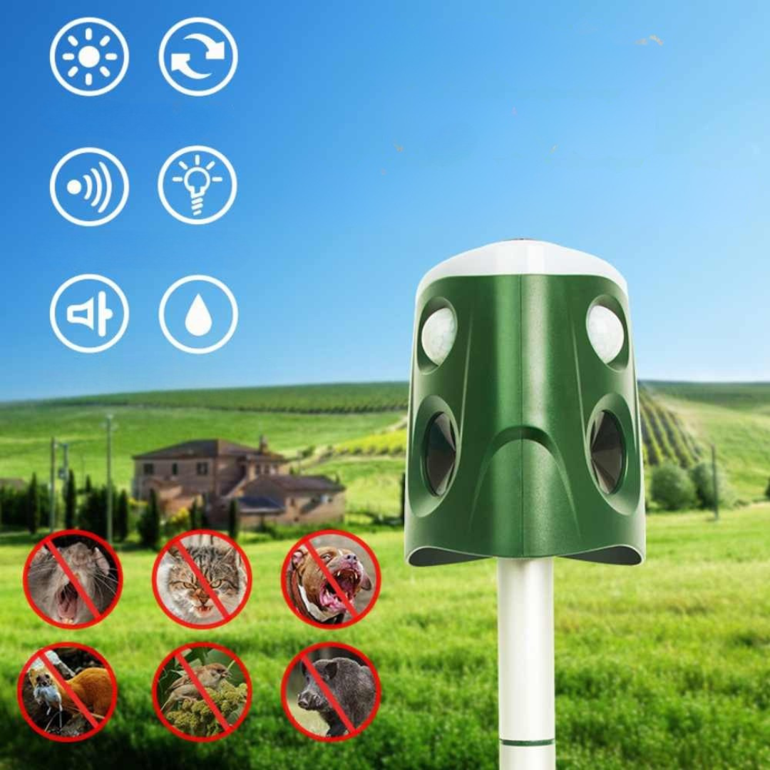Solar Ultrasonic Animal Repellent  360 Degree Motion Sensor Garden Protector - Product detail 6