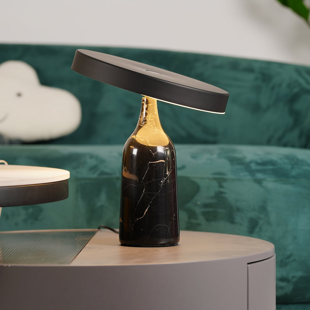Modern Marble Table Lamp  Adjustable Metal Shade - Product detail 4