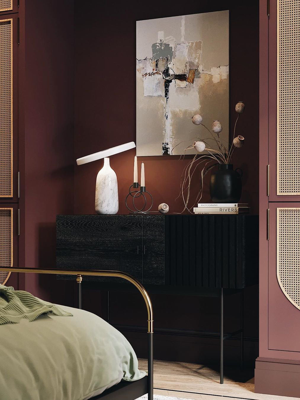 Modern Marble Table Lamp  Adjustable Metal Shade - Product detail 31