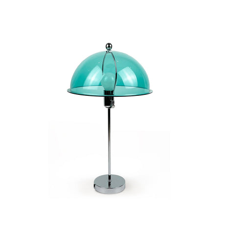 Modern Table Lamp  Aqua Dome Shade With Chrome Base - Product detail 34