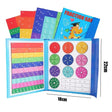 Magnetic Fraction Learning Board  Interactive Math Educational Toy with 48 Colorful Tiles - Detailed view