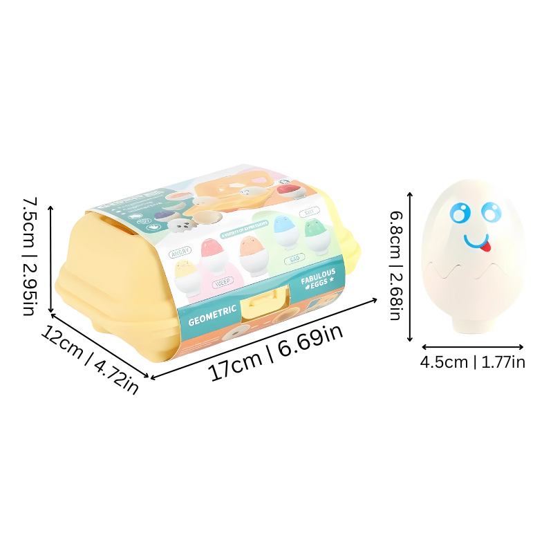 Color Matching Egg Toy  Educational Montessori Learning Set - Product example