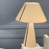 Modern Leather Table Lamp  Zipper Detail Design - Product example