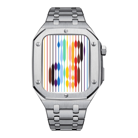 Stainless Steel Apple Watch Case  Premium 44mm Protective Cover - Product showcase