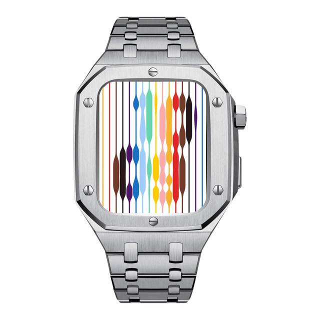 Stainless Steel Apple Watch Case  Premium 44mm Protective Cover - Product showcase