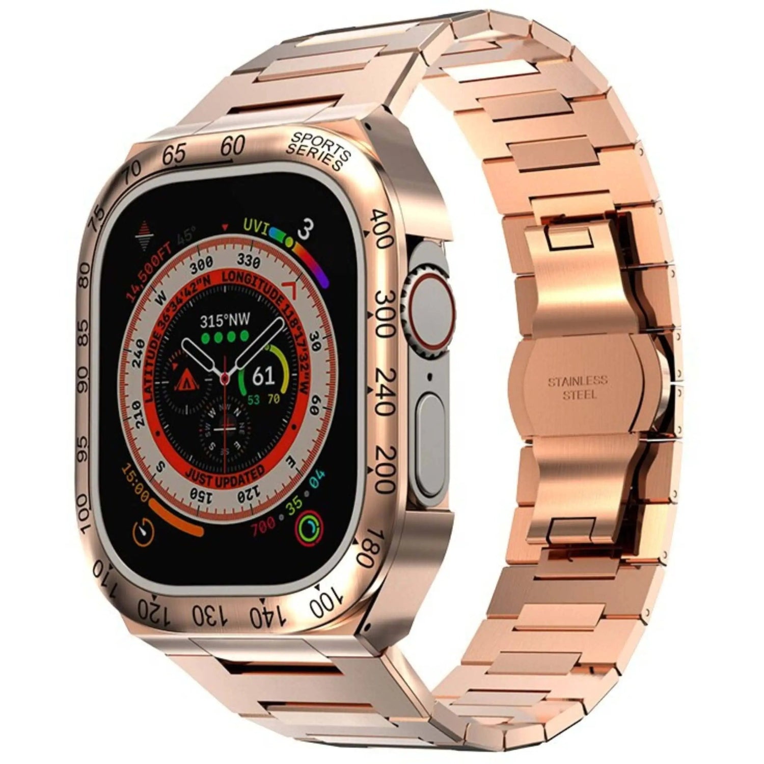 Stainless Steel Apple Watch Case  Premium 44mm Protective Cover - Product detail 15