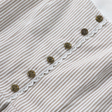Traditional Dirndl Dress  Striped Bodice With Floral Skirt - Product detail 7