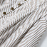 Traditional Dirndl Dress  Striped Bodice With Floral Skirt - Product detail 8
