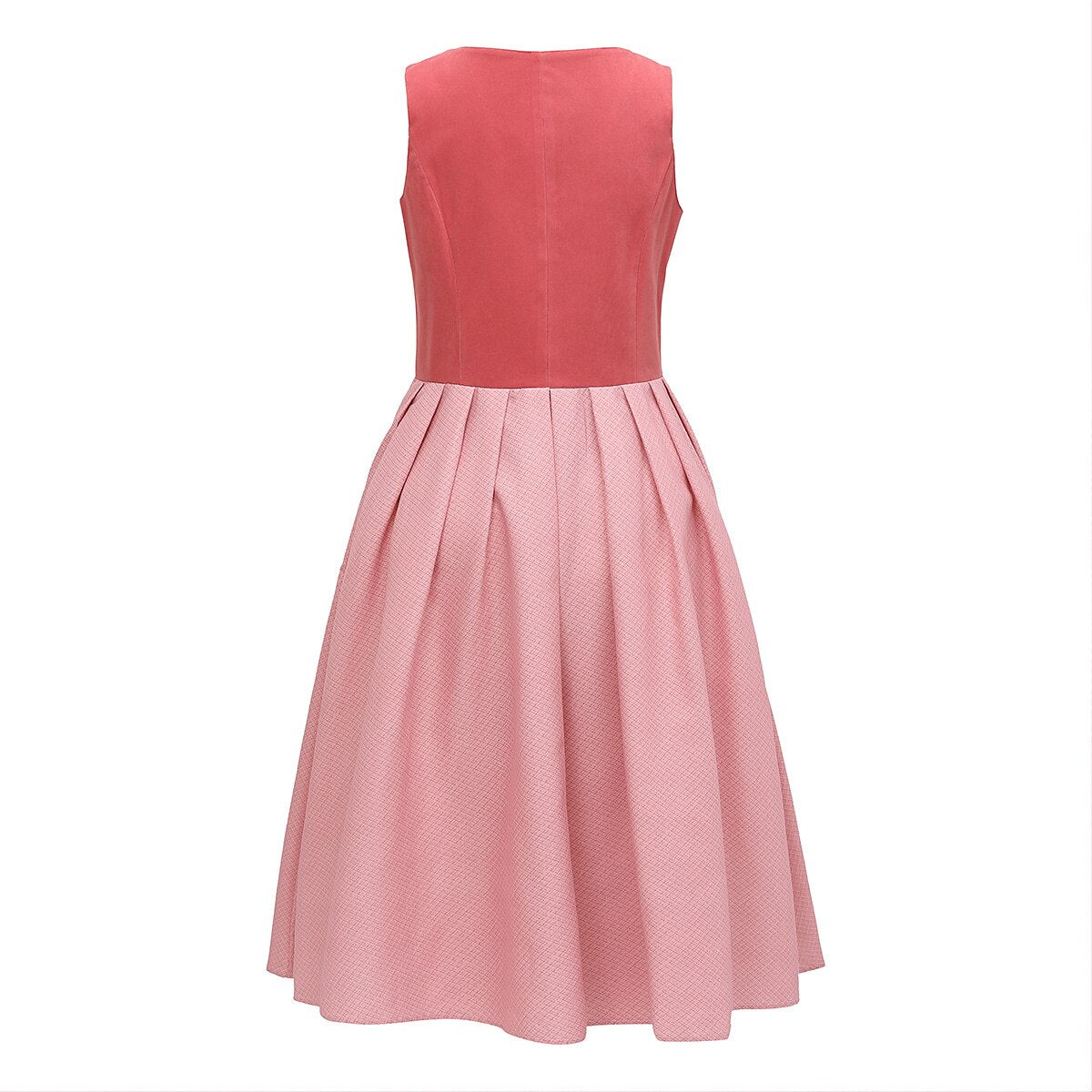Traditional Dirndl Dress  Vintage Rose Cotton With Bow Apron - Product detail 5