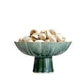 Modern Ceramic Bowl  Elevated Sage Green Design - Detailed view