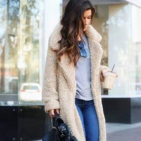 Teddy Winter Coat  Oversized Plush Full Length - Product showcase
