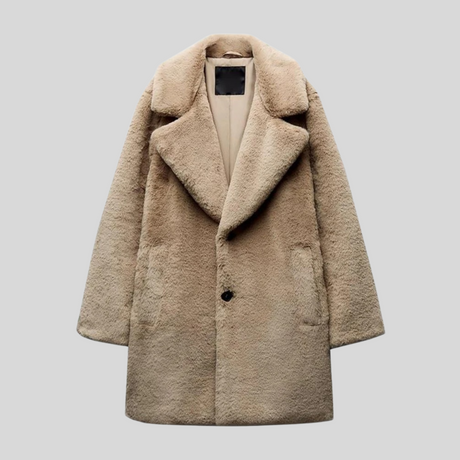 Teddy Winter Coat  Oversized Faux Fur Design - Product showcase