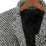 Houndstooth Winter Coat  Tailored Wool Blend Design - Product detail 5