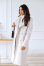 Classic Wool Winter Coat  Double-Breasted Long Tailored Design - Product showcase