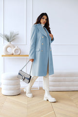 Classic Wool Winter Coat  Double-Breasted Long Tailored Design - Product detail 8