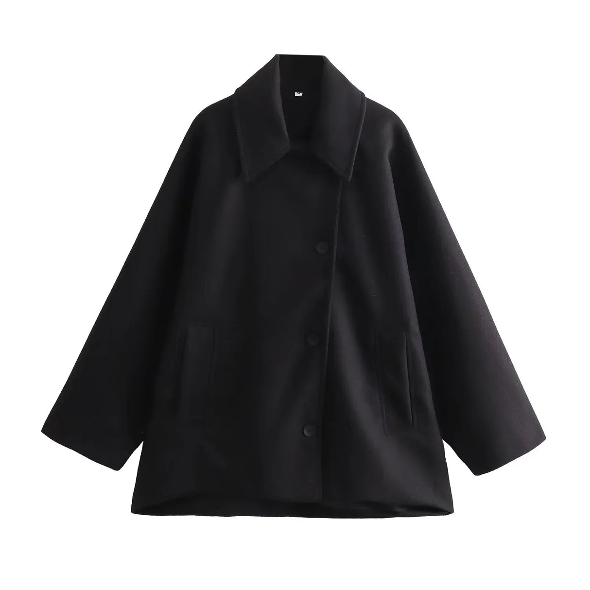 Oversized Winter Coat  Camel Wool Blend Button Front - Product detail 8