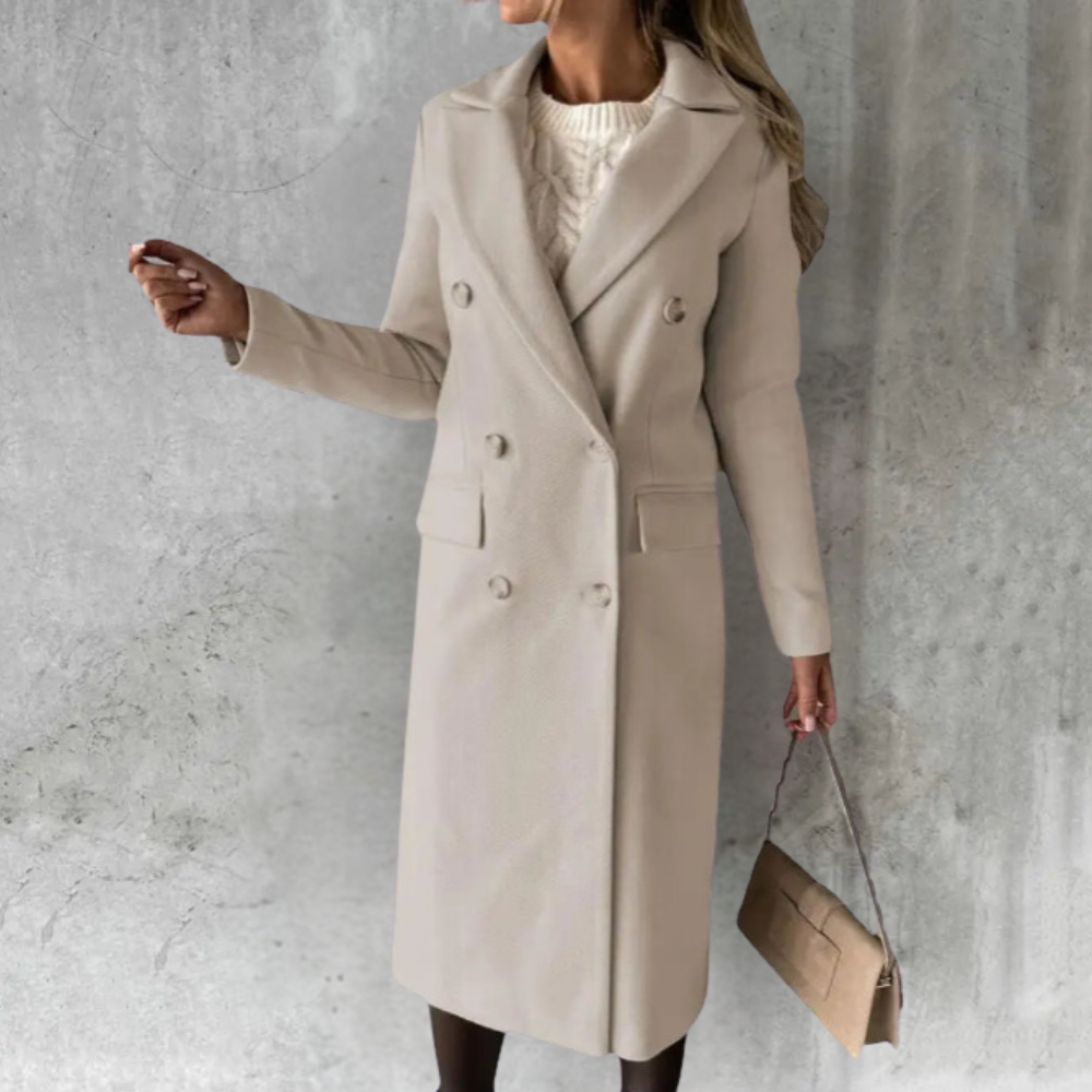 Classic Womens Trench Coat  Double-Breasted Tailored Design - Product detail 5