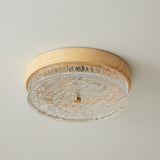 Modern Ceiling Light  Wood Trim Glass Diffuser - Product detail 14