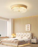Modern Ceiling Light  Wood Trim Glass Diffuser - Product detail 6