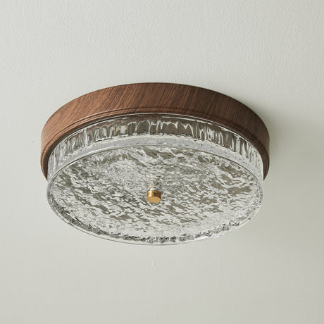 Modern Ceiling Light  Wood Trim Glass Diffuser - Product detail 15