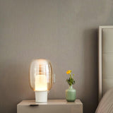 Modern Table Lamp  Ribbed Glass Dome Design - Product detail 10