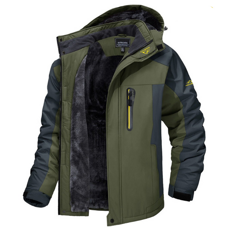 Waterproof Winter Parka  Fleece Lined Mens Cold Weather Jacket - Product showcase