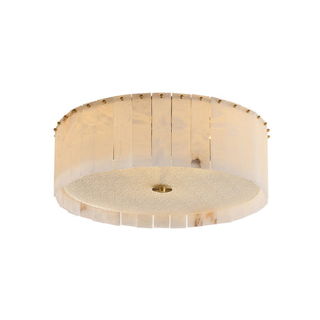 Alabaster Ceiling Light  Natural Stone Panels with Brass Accents - Product detail 12