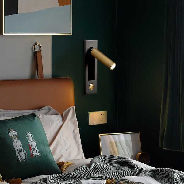 Modern Wall Sconce  Brushed Gold LED Reading Light - Product detail 8
