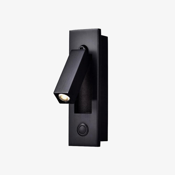Modern Wall Sconce  Brushed Gold LED Reading Light - Detailed view