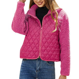 Quilted Winter Jacket  Sherpa Sleeve Design - Product example