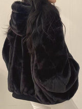 Oversized Winter Jacket  Sherpa Lined Bomber Style - Product detail 6