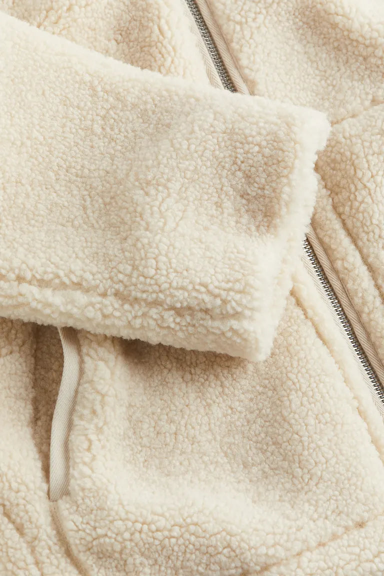 Cozy Fleece Jacket  Oversized Sherpa Winter Wear - Product detail 4