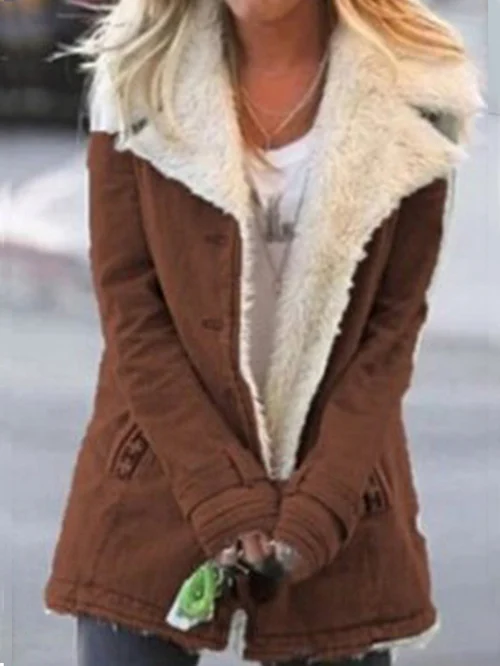 Sherpa Lined Winter Coat  Mint Green Cotton Canvas - Product detail 8