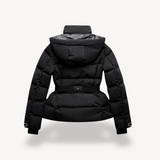 Winter Down Jacket  Belted Waterproof Quilted Design - Detailed view