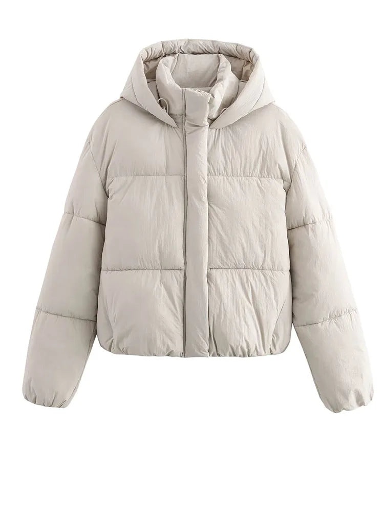 Winter Puffer Jacket  Quilted Hooded Design - Product showcase