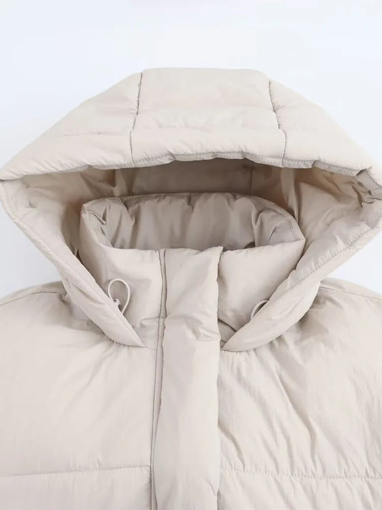 Winter Puffer Jacket  Quilted Hooded Design - Product detail 4