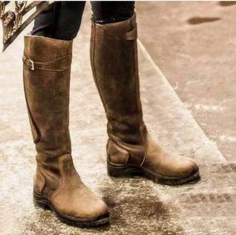 Waterproof Leather Riding Boots  Premium Knee High Design - Product example