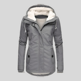 Waterproof Womens Jacket  Fleece Lined Rain Protection - Product showcase