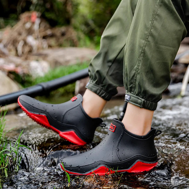 Waterproof Ankle Boots  Slip-Resistant Pull-On Design - Product example