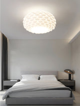 Modern Ceiling Light  White Sculptural Scale Pattern - Product detail 8
