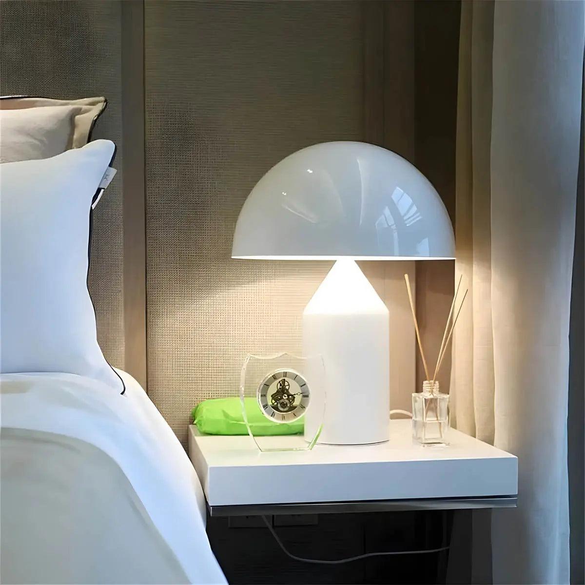 Modern Table Lamp  Dome Shade Brass Finish - Product detail 9