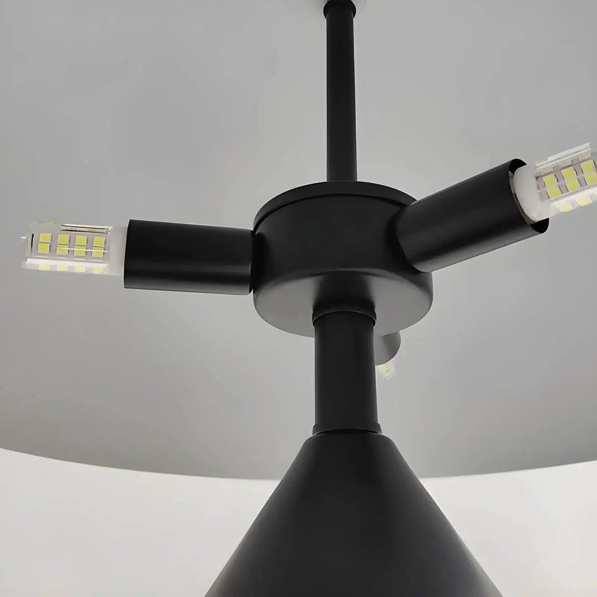 Modern Table Lamp  Dome Shade Brass Finish - Product detail 7
