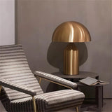 Modern Table Lamp  Dome Shade Brass Finish - Product detail 4