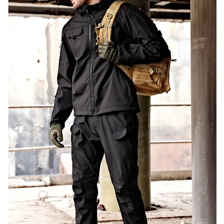 Tactical Outdoor Clothing Set  Waterproof Softshell Hiking Gear - Product showcase