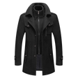Classic Winter Coat  Double-Layer Wool Blend Design - Product showcase