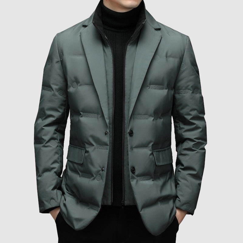 Down Blazer Winter Coat  Tailored Quilted Design - Product detail 4