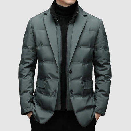Down Blazer Winter Coat  Tailored Quilted Design - Product detail 4