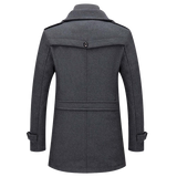 Classic Winter Coat  Double-Layer Wool Blend Design - Product example