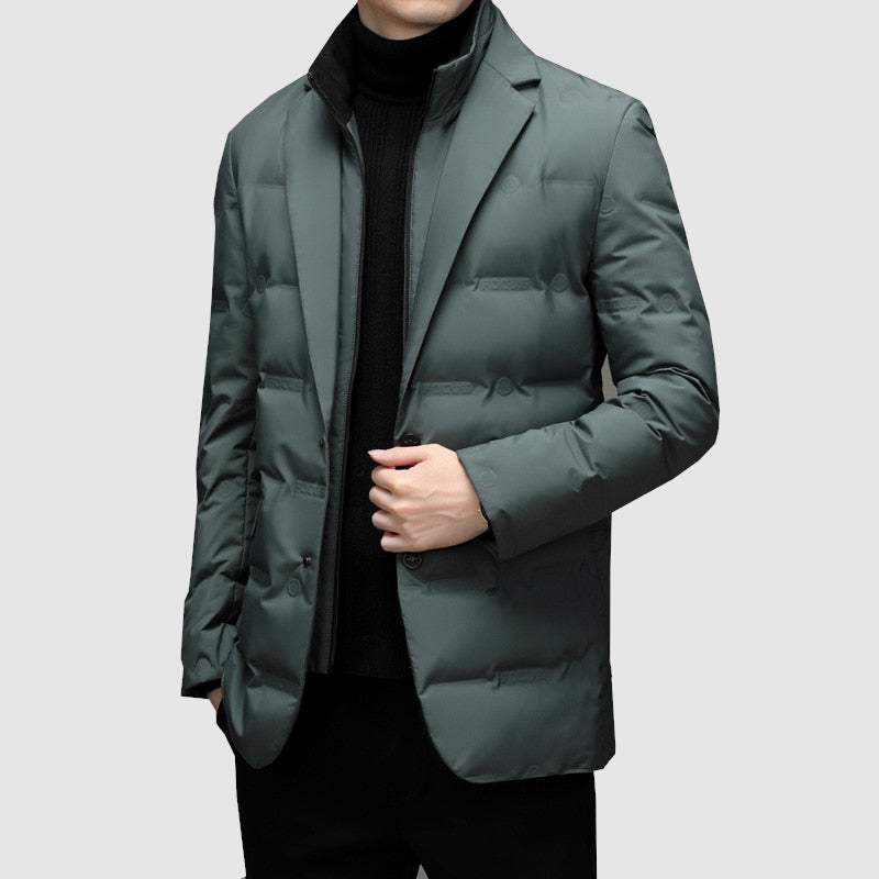Down Blazer Winter Coat  Tailored Quilted Design - Product detail 5