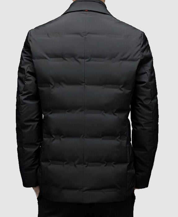 Down Blazer Winter Coat  Tailored Quilted Design - Product example